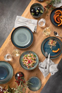 like. Frühstücksset CRAFTED BREEZE 6-teilig grün/ braun