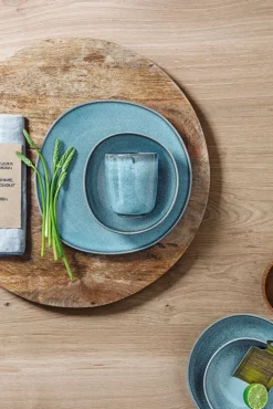 like. Schale flach LAVE GLACÉ 27 cm türkis