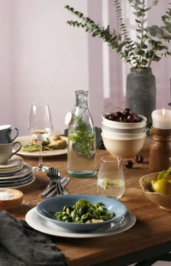 like. Suppenteller COLOR LOOP SAND 23,5 cm Porzellan beige