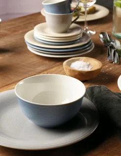 like. Suppenteller COLOR LOOP SAND 23,5 cm Porzellan beige