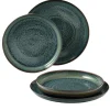 like. Tafelservice CRAFTED BREEZE 4-teilig grün/ braun