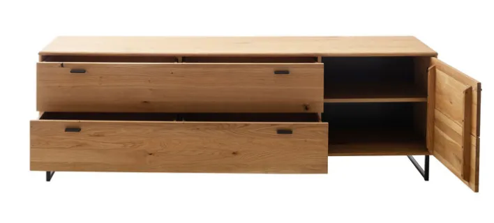 Lowboard AREZZO II Wildeiche 209 x 68 cm