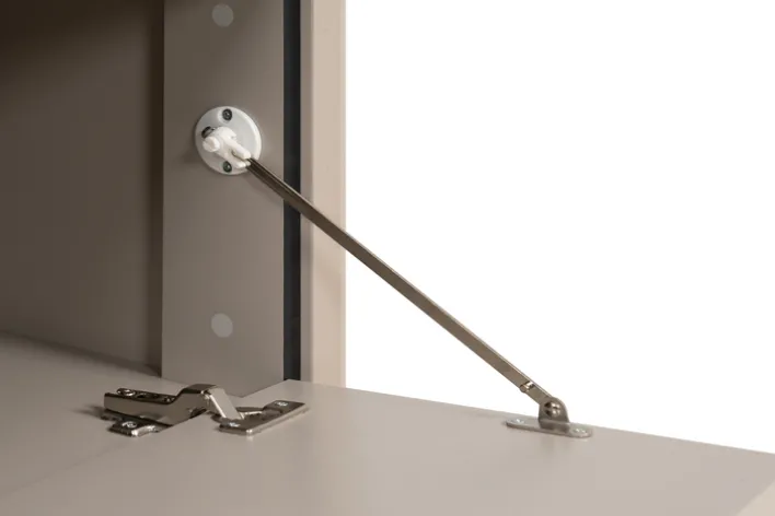 Lowboard ARONA 175 x 50 cm sandfarben/schwarz