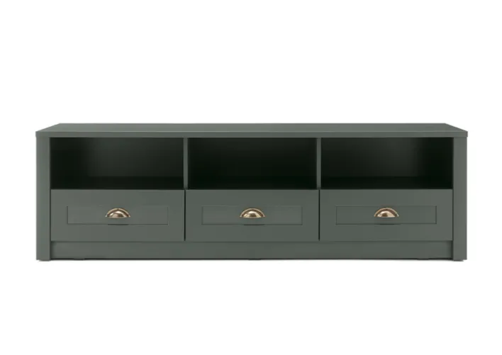 Lowboard ASCOT 158 x 47 cm grün/goldfarbig