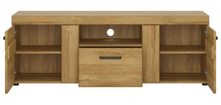 Lowboard CORTINA 157 x 55,8 cm Eiche braun