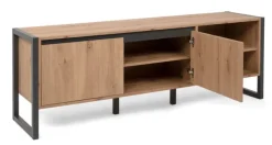 Lowboard DENVER 160 x 55 cm braun/ grau