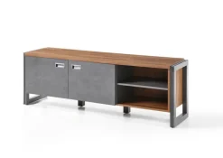 Lowboard DETROIT 156 x 53 cm braun/anthrazit