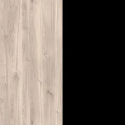 Lowboard EMMA 162 x 63 cm Castello-Eiche-Dekor beige/schwarz