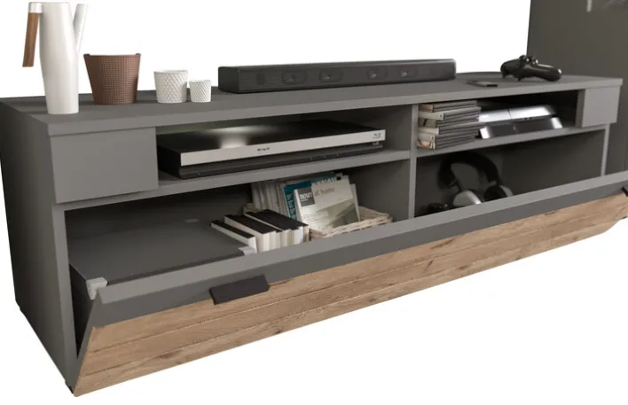 Lowboard FRENO Oak/ grau