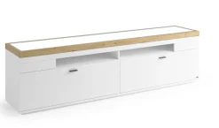 Lowboard LANCASTER 210 x 60 cm Eiche Artisan