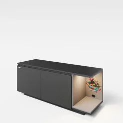 Lowboard MINECRAFT 125 cm schwarz/ grau