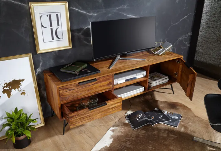 Lowboard NISHAN 160 x 54 cm braun