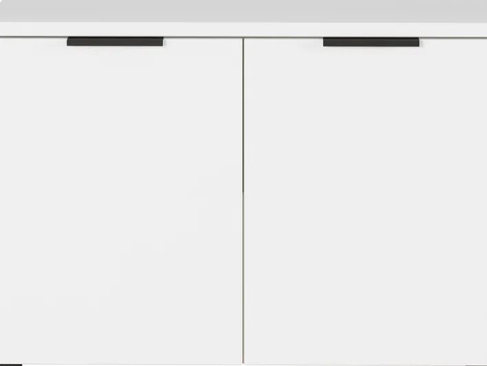 Lowboard VIDAGO 80 x 56 cm Weiß