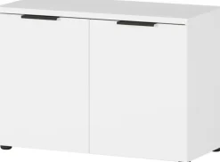 Lowboard VIDAGO 80 x 56 cm Weiß