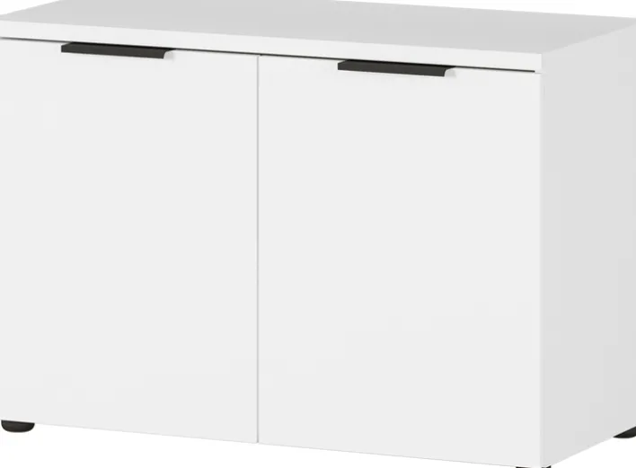 Lowboard VIDAGO 80 x 56 cm Weiß