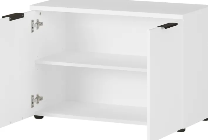 Lowboard VIDAGO 80 x 56 cm Weiß