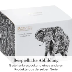 MAXWELL & WILLIAMS Henkelbecher AFRICAN GIRAFFE 450 ml Keramik weiß