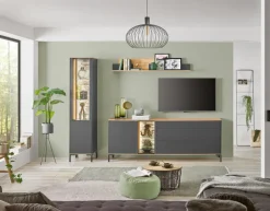 Möbelfüße COMO 4er-Set Metall schwarzgrau