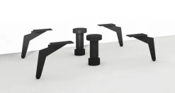 Möbelfüße COMO 4er-Set Metall schwarzgrau