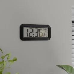 Mebus Digitaluhr Kunststoff 42 x 3 x 20 cm Schwarz