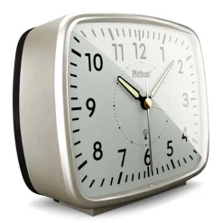 Mebus Funkwecker silberfarbig