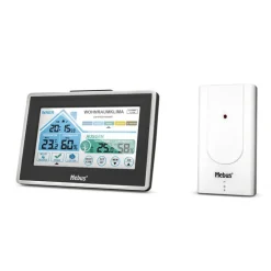 Mebus Funk-Wetterstation grau-schwarz