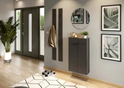 Mehrzweckschrank DAVID 110 x 57 cm Graphit/Braun