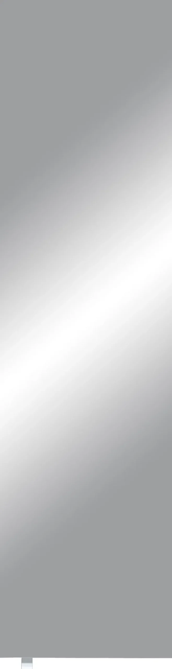 Mehrzweckschrank drehbar 50 x 195 cm Spiegelfront/weiß