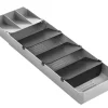 metaltex Besteck-Organizer UNI-FIT Kunststoff Grau