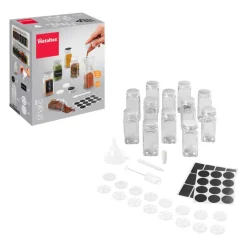 metaltex Gewürzstreuer SHAKE-IT 12er Set Glas 120 ml