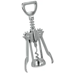 metaltex Hebel-Korkenzieher silberfarbig