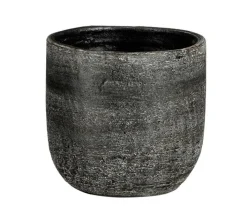 MICA DECORATIONS Übertopf RAVENNA 14 cm grau