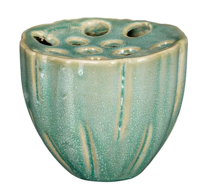 MICA DECORATIONS Deko Vase grün 13 cm