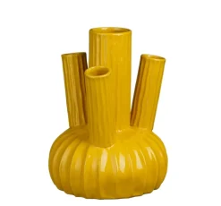 MICA DECORATIONS Vase FELIPE gelb