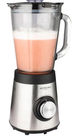 MICHELINO Standmixer 1,5 Liter schwarz/ silberfarbig