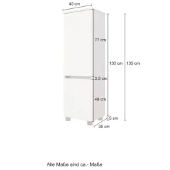 Midischrank BAABE 40 x 130 cm Weiß matt