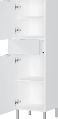 Mittelschrank FEY 34 x 120 cm Weiß/ HG Weiß