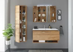 Mittelschrank LAMBA 45 x 150 cm Eiche Natur