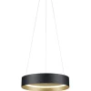 Musterring LED Pendelleuchte 50 cm MR LOOP schwarz-goldfarbig