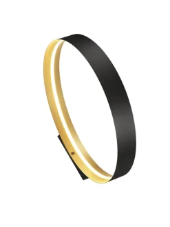 Musterring LED Stehlampe MR LOOP schwarz-goldfarbig