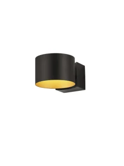 Musterring LED Wandleuchte MR LOOP schwarz-goldfarbig