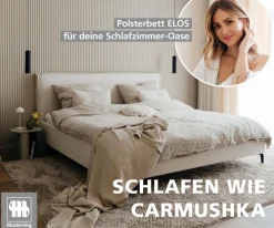 Musterring Polsterbett ELOS 180 x 200 cm cremebeige