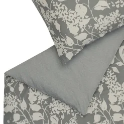 Musterring Satin-Bettwäsche MR-BLOOM 135 x 200 cm anthrazit