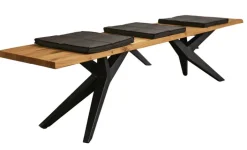 Musterring Sitzbank TAMINA schwarz /Eiche massiv