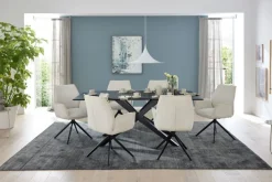 Musterring Stuhl mit Armlehnen TIAMA Cordbezug Rebel cream