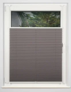 my deco Plissee 60 x 130 cm grau