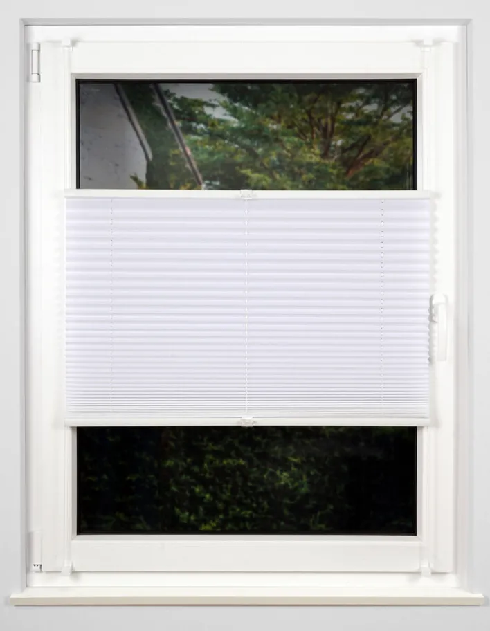 my deco Plissee 75 x 130 cm weiß