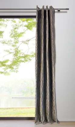 my deco Ösenschal STREAM 135 x 300 cm taupe