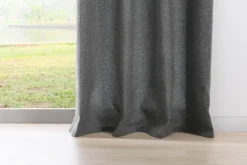 my deco Ösenvorhang CHALET 135 x 300 cm grau