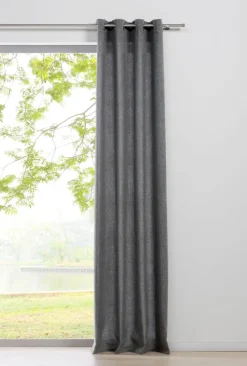 my deco Ösenvorhang CHALET 135 x 300 cm grau